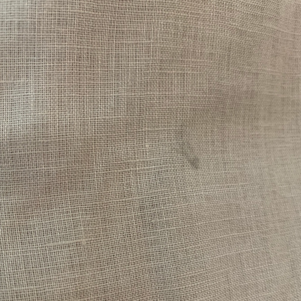 Odille Taupe/Grey Linen Pencil Skirt with Lace - Picture 6 of 6